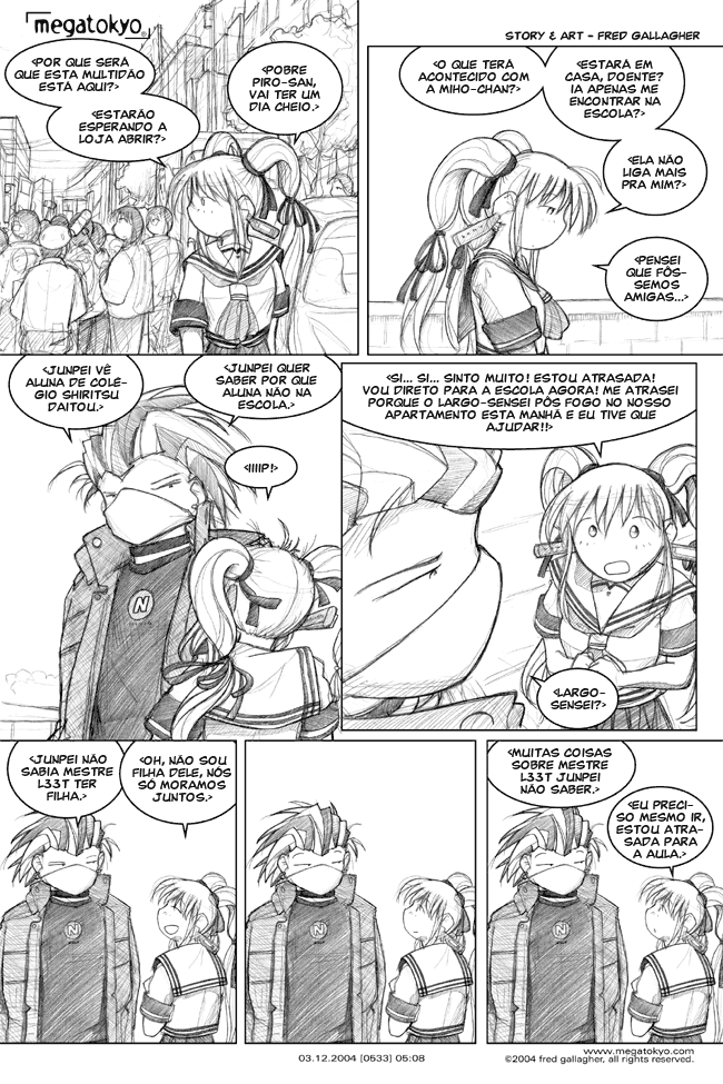 tira #533: Muitas coisas Junpei não saber