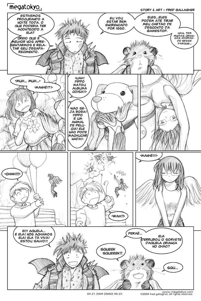 tira #550: brincan'o no parque